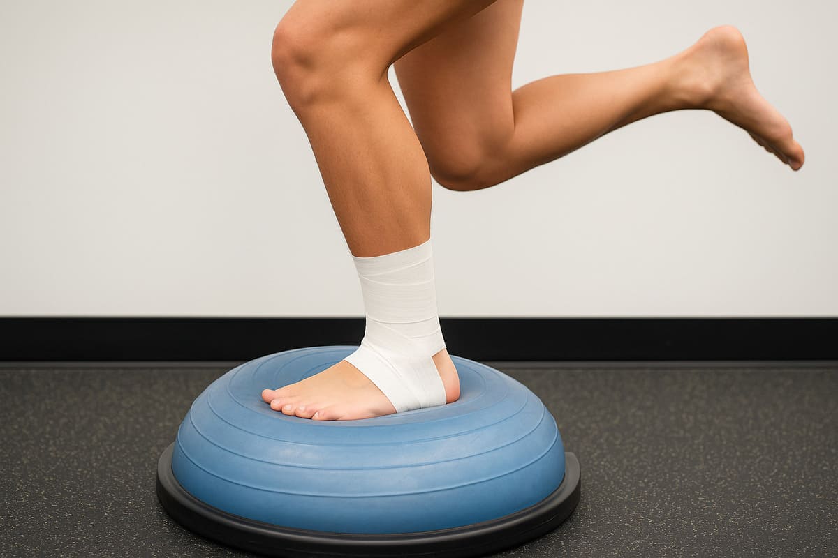ejercicios en bosu para propiocepción del tobillo lesionado